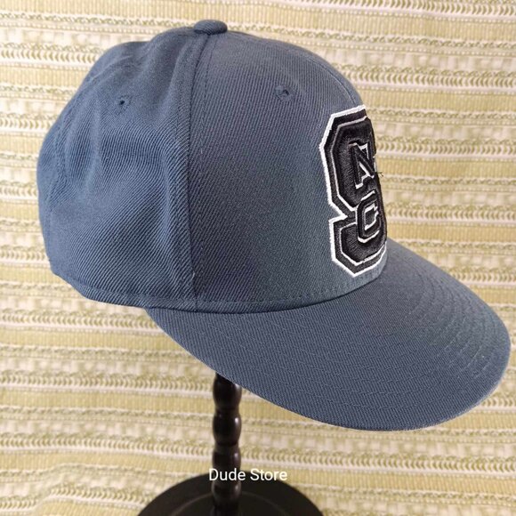NC State Wolfpack - Dark Gray & Black Adidas Cap NCAA Adult Size 7 - Super Clean - Picture 3 of 10
